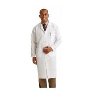 Medline Full Length Lab Coat   White, 38   Model MDT14WHT38E: Protective Lab Coats And Jackets: Industrial & Scientific