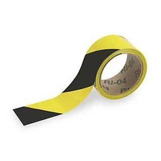 Warning Stripe & Check Tape (B 950; Black and Yellow; (black & yellow diagonal stripes)) [PRICE is per ROLL]: Adhesive Tapes: Industrial & Scientific