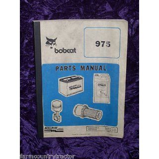 Bobcat 975 OEM Parts Manual: Bobcat 975: Books