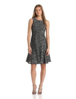 Anne Klein Women's Lace Print Hourglass Swing Dress at  Womens Clothing store: