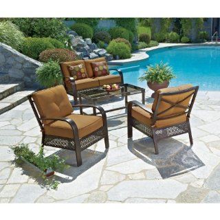 Living Accents Laguna 4 Piece Deep Seating Set : Outdoor And Patio Furniture Sets : Patio, Lawn & Garden