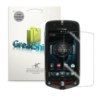 GreatShield Ultra Smooth Crystal Clear (HD) Screen Protector Film for Verizon G'zOne Casio COMMANDO C771   LIFETIME WARRANTY (3 Pack): Cell Phones & Accessories