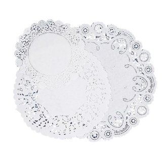 Wholesale CASE of 25   Pacon Round Lace Doilies Paper Doilies, Assorted Sizes 4"/6"/8", 30/PK, White  Office Furniture 