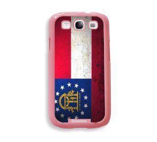 Shawnex Georgia Georgian Flag Grunge Distressed ThinShell Protective Pink Plastic   Galaxy S3 Case   Galaxy S III Case i9300: Cell Phones & Accessories