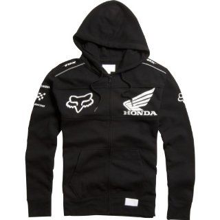 Fox Racing Honda Fleece Men's Hoody Zip Fashion Sweatshirt   Black / 2X Large: Automotive