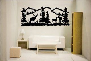 Newclew Elk deer nature mountain hunting removable Vinyl Wall Quote Decal Home Dcor Large   Wall Decor Stickers