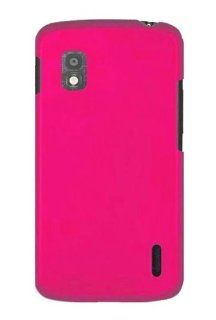 HHI Rubberized Shield Hard Case for LG Google Nexus 4   Hot Pink (Package include a HandHelditems Sketch Stylus Pen): Cell Phones & Accessories