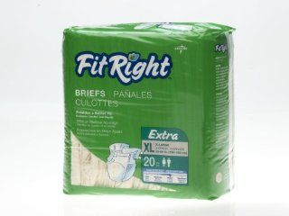 FitRight Extra Briefs (Pack of 20) Size: Extra Large: Health & Personal Care