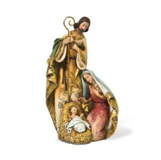 Department 56 Golden Nativity Christmas Collection Figurine, Holy Family, 12 Inch   Nativity Figurine Sets