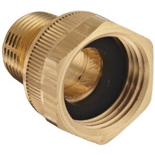 Dixon BMA974 Brass Fitting, Adapter, 3/4" GHT Female x 1/2" NPTF Male: Industrial Hose Fittings: Industrial & Scientific