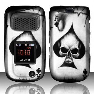 Black Skull Poker Hard Cover Case for Samsung Rugby III 3 SGH A997: Cell Phones & Accessories