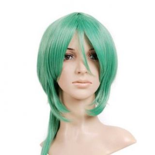 Seafoam Green Anime Cosplay Costume Wig With Pony Tail: Clothing