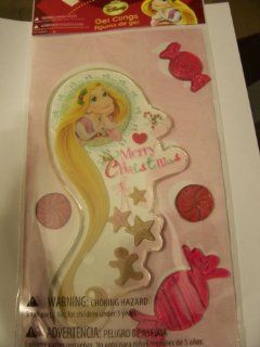 Disney Tangled Rapunzel Christmas Gel Clings ~ Merry Christmas (5 Clings) Toys & Games