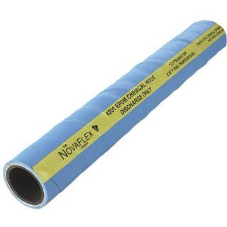 Novaflex 4201 EPDM Chemical Discharge Hose, 150 psi Maximum Pressure, 100' Length, 1" ID, 1 29/64" OD, Blue: Industrial & Scientific
