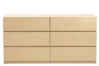 urbangreen furniture Urban Basics Dresser unfinished maple   Wooden Dresser Drawers Storage