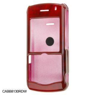 Red Wood Design SNAP ON COVER HARD CASE PHONE PROTECTOR for BLACKBERRY 8130 Pearl: Cell Phones & Accessories