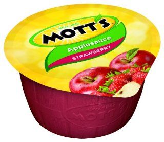 Mott's Applesauce, Strawberry, 4 Ounce Cup (Pack of 72) : Fruit Sauces : Grocery & Gourmet Food