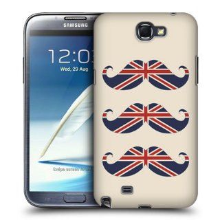 Head Case Designs UK Flag Moustaches Hard Back Case Cover for Samsung Galaxy Note 2 II N7100: Cell Phones & Accessories