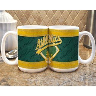 CSY 8774668188 Oakland Athletics MLB Coffee Mug   15oz Felt Style : Sports Fan Coffee Mugs : Sports & Outdoors