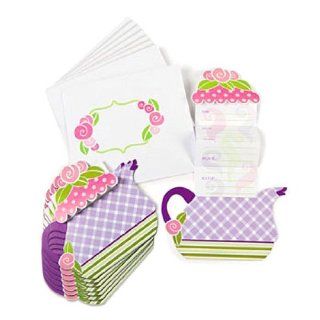 Girly Tea Party Invitations (1 dz): Toys & Games