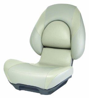 Attwood Centric II Fully Upholstered Boat Seat, Standard, Tan/Tan : Sports & Outdoors