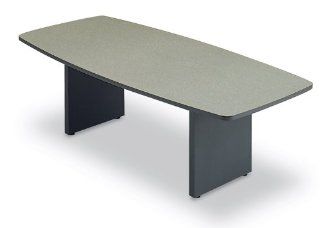 6' Boat Shape Conference Table with Slab Base GDA188 : Office Products