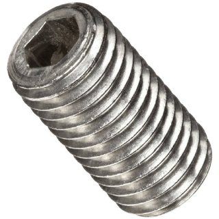 18 8 Stainless Steel Set Screw, Plain Finish, Hex Socket Drive, Cup Point, Meets ASME B18.3/ASTM F880, 5/16" Length, #4 40 UNC Threads, Imported (Pack of 100): Industrial & Scientific