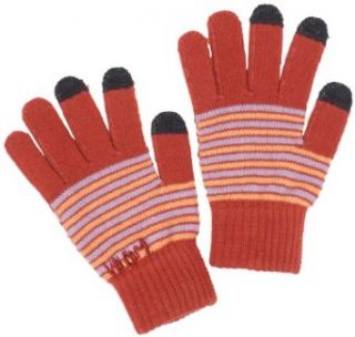 Volcom Juniors Secret Message Text Gloves, Rusty Red, One Size at  Womens Clothing store