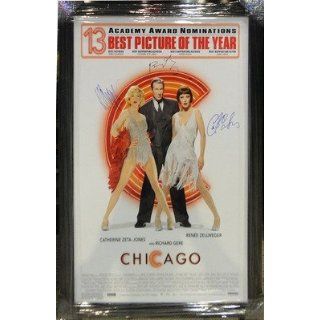 Chicago movie poster signed by 3: Renee Zellweger, Richard Gere, and Catherine Zeta Jones: Entertainment Collectibles