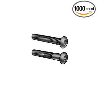 #8 32x1/2 Socket Button Head Cap Screw / Nylon Patch UNC Alloy Steel / Plain Finish, Pack of 1000 Ships FREE in USA