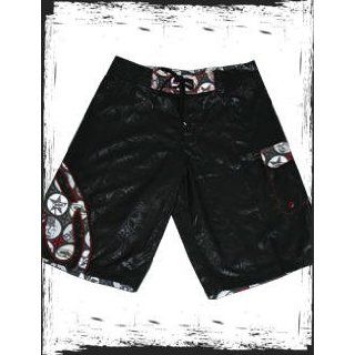 SRH Clothing Mens SLIVER BOARD Shorts   Black 30 at  Mens Clothing store Fashion Board Shorts