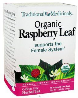 Traditional Medicinal's Raspberry Leaf Tea ( 6x16 BAG): Health & Personal Care