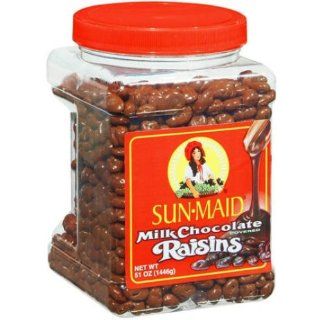 Sun Maid Milk Chocolate Covered Raisins   48 oz : Chocolate Covered Fruit : Grocery & Gourmet Food