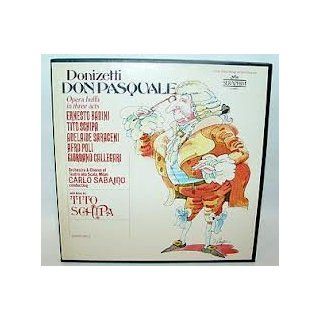 Don Pasquale   3 discs SET   Vinyl Lp. Opera Buffa in Three Acts   Ernesto Badini   Tito Schipa   Adelaide Saraceni   Afro Poli: Music
