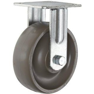 RWM Casters Freedom 68 Series Plate Caster, Rigid, Omega Urethane Wheel, Precision Ball Bearing, 1200 lbs Capacity, 8" Wheel Dia, 2" Wheel Width, 10 1/8" Mount Height, 6 1/2" Plate Length, 4 1/2" Plate Width: Industrial & Scien