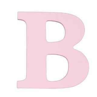 Wooden Letter "B" Color Pink   Nursery Wall Decor