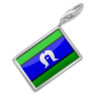 NEONBLOND Charms "Torres Strait Islands" Flag region: Australia   Bracelet Clip On: NEONBLOND Jewelry & Accessories: Jewelry