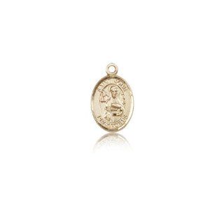 Free Engraving Included Medal 14k Gold St. Saint John the Apostle Medal 1/2 x 1/4" 9056KT w/o Chain w/Box Patron Saint of Engravers/Printers Jewelry