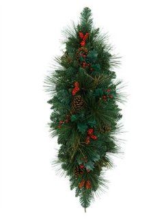 36" BH Greenbrier Mountain Pine Artificial Christmas Swag   Unlit   Christmas Trees