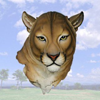 Mountain Lion Head Almost Full Size Resin Wall Hanging "Catamount"   Collectible Figurines
