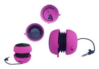 Midea Tech Mini Portable Capsule Speaker (Pink) w/Build in rechargerable Battery: Electronics