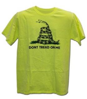 "Dont Tread On Me" Tea Party T Shirt, Yellow, 3X Large: Clothing