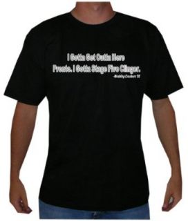 Wedding Crashers "Stage Five Clinger" Mens Funny Movie Line T Shirt: Novelty T Shirts: Clothing
