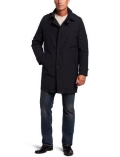 Tommy Hilfiger Men's Trench Coat with Zip Out Lining, Black, X Large at  Mens Clothing store