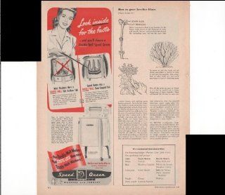 Speed Queen Double Wall Washing Machine Home 1948 Vintage Antique Advertisement : Prints : Everything Else