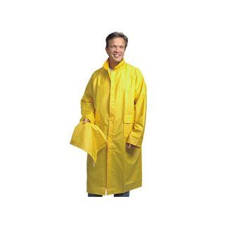 Superior Glove Works RAINCT KeepDry Supported PVC Rain Detachable Hood Jacket: Protective Lab Coats And Jackets: Industrial & Scientific