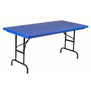 Correll, Inc. 48 Rectangular Folding Table RA2448 Color: Blue