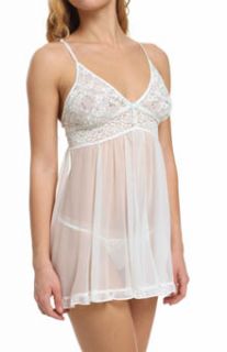 Betsey Johnson Intimates 732708 Sequin Lace & Tricot Babydoll