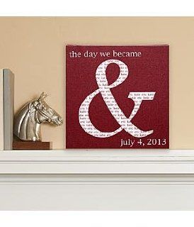 Personalized The Day We Became & Canvas Wall Art   Personalized Canvas   Tapestries