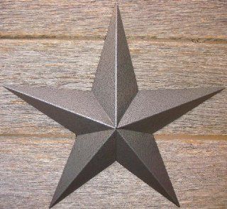 10 Inch Heavy Duty Metal Barn Star Painted Hammered Gray. The Hammered Paint Effect Allows the Star to Look Great in Either a Contemporary or Rustic Theme. This Tin Barn Star Measures Approximately 10" From Point to Point (Left to Right). The Barnstar